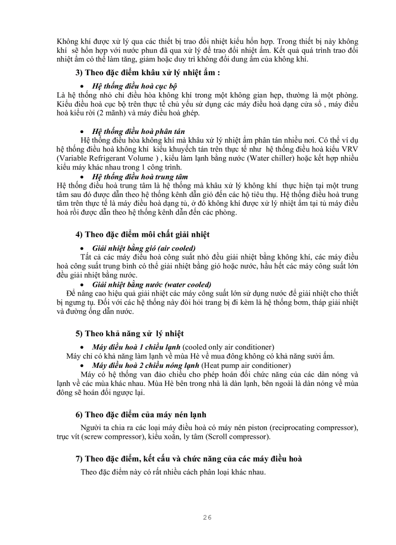 image for page Ảnh hưởng của môi trường không khí và chọn thông số tính toán các hệ thống điều hoà không khí