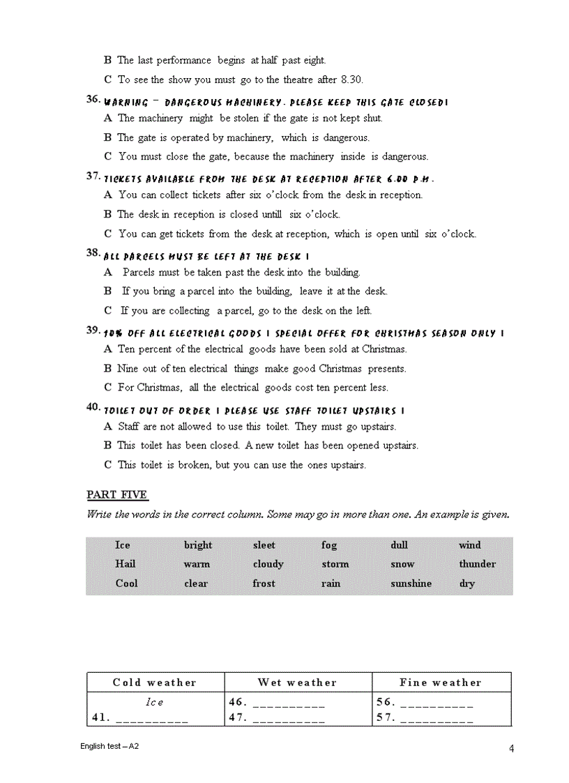 image for page Đề thi Anh A 2 FPT có đáp án