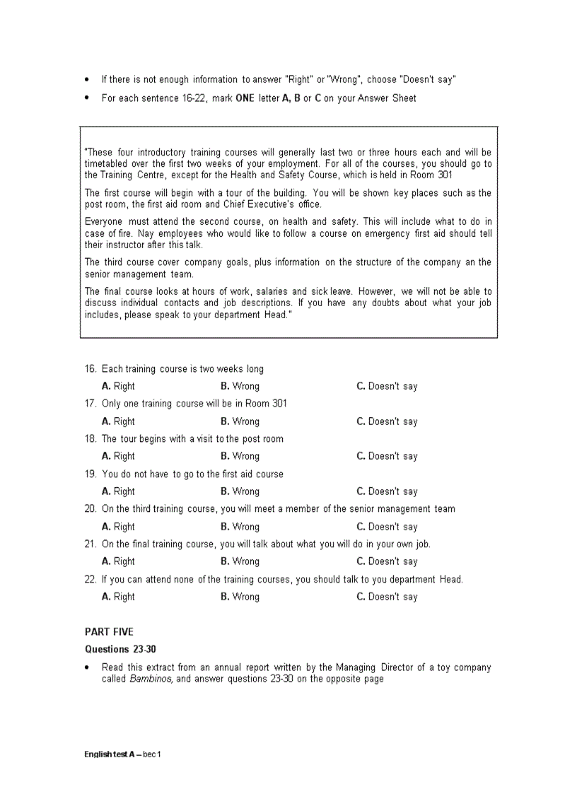 image for page Đề thi Anh A FPT