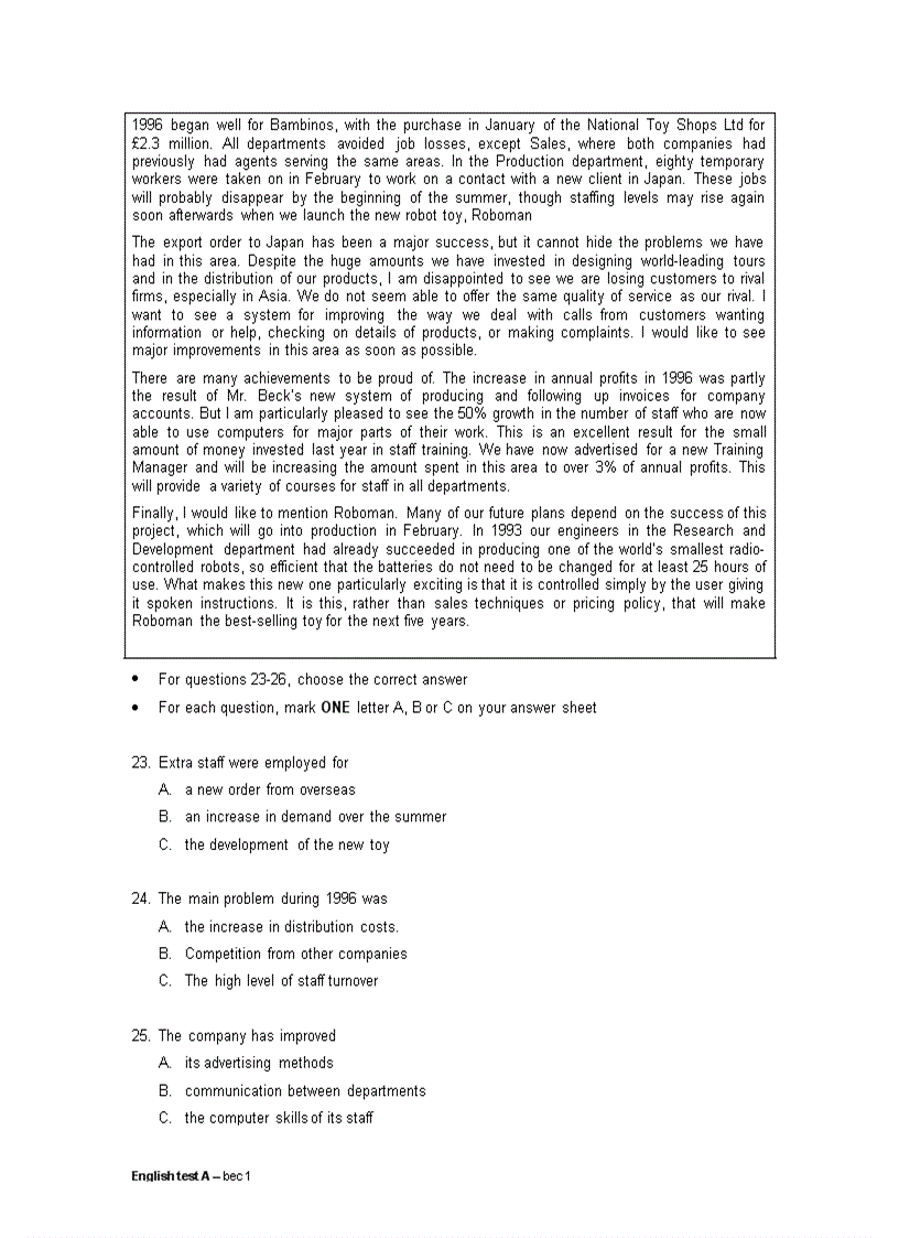 image for page Đề thi Anh A FPT