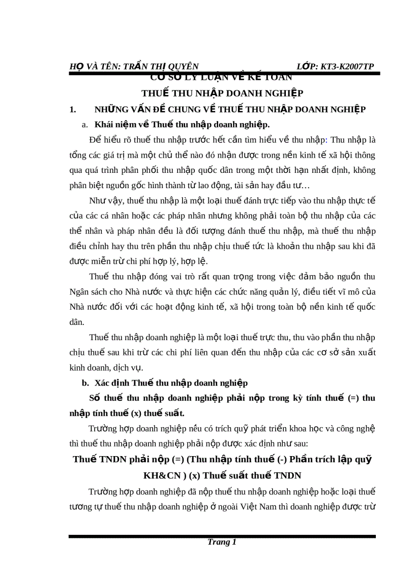 image for page Cơ sở lý luận về kế toán thuế thu nhập doanh nghiệp