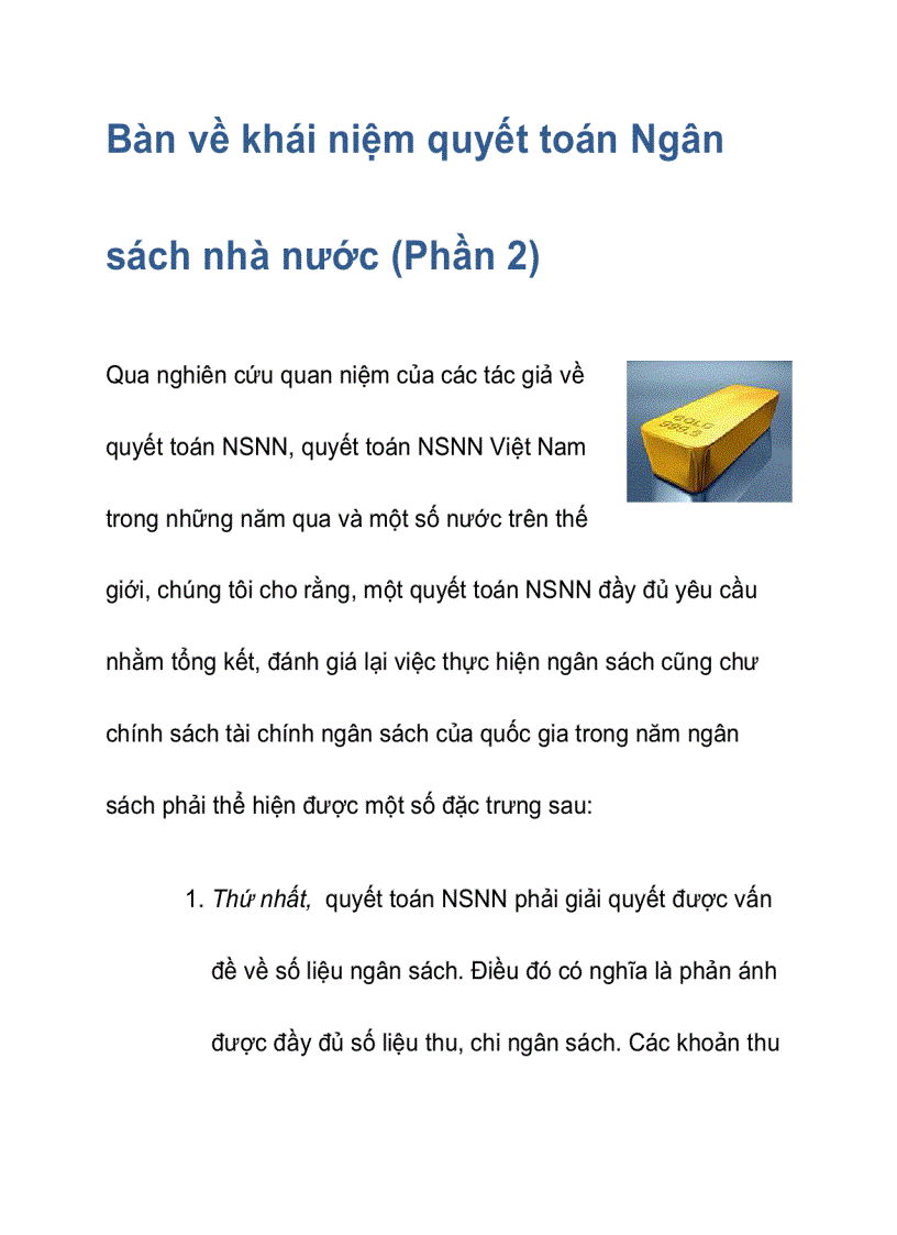 image for page Quyết toán Ngân sách nhà nước