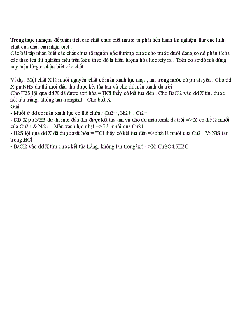 image for page Nhận biết bằng phương pháp hóa học