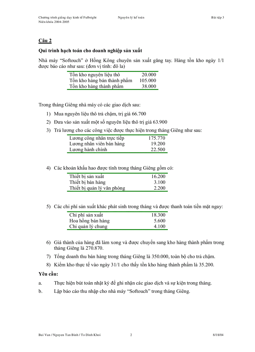 image for page Bài Tập Nguyên lý Kế toán 5