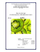 Tìm hiểu về trái Kiwi Kiwifruit và ứng dụng trong sản xuất thực phẩm