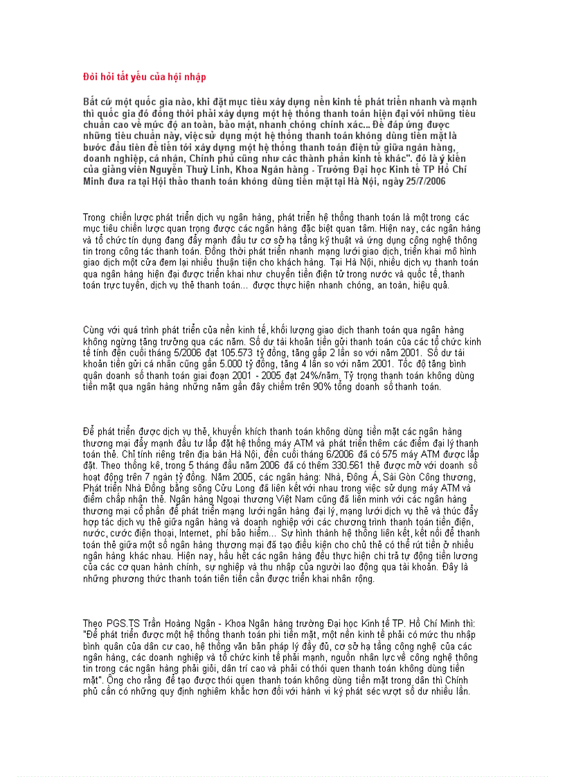 image for page Đòi hỏi tất yếu của hội nhập