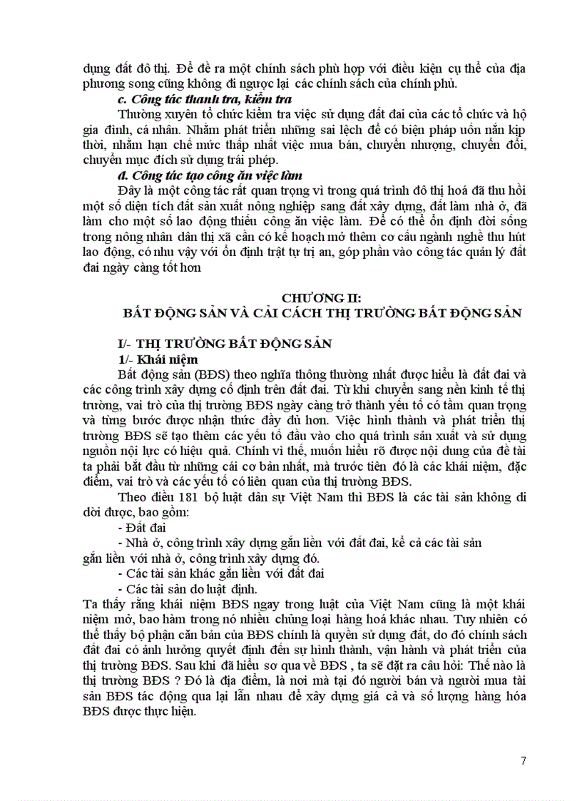 image for page Tiểu luận qlnn về đô thị vấn đề cải cách quản lý đất đô thị và thị trường bất động sản