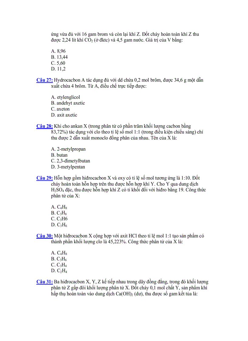 image for page Đề trác nghiệm số 4