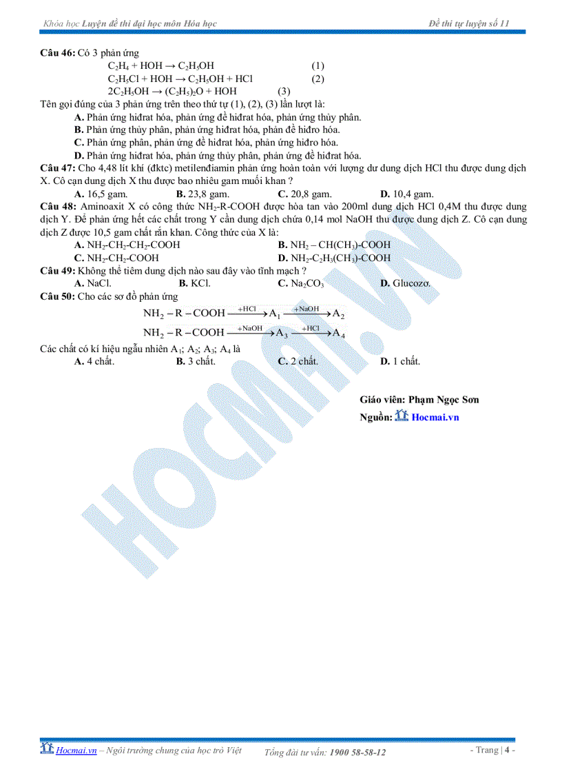 image for page Đề tự luyện thi đại học số 11