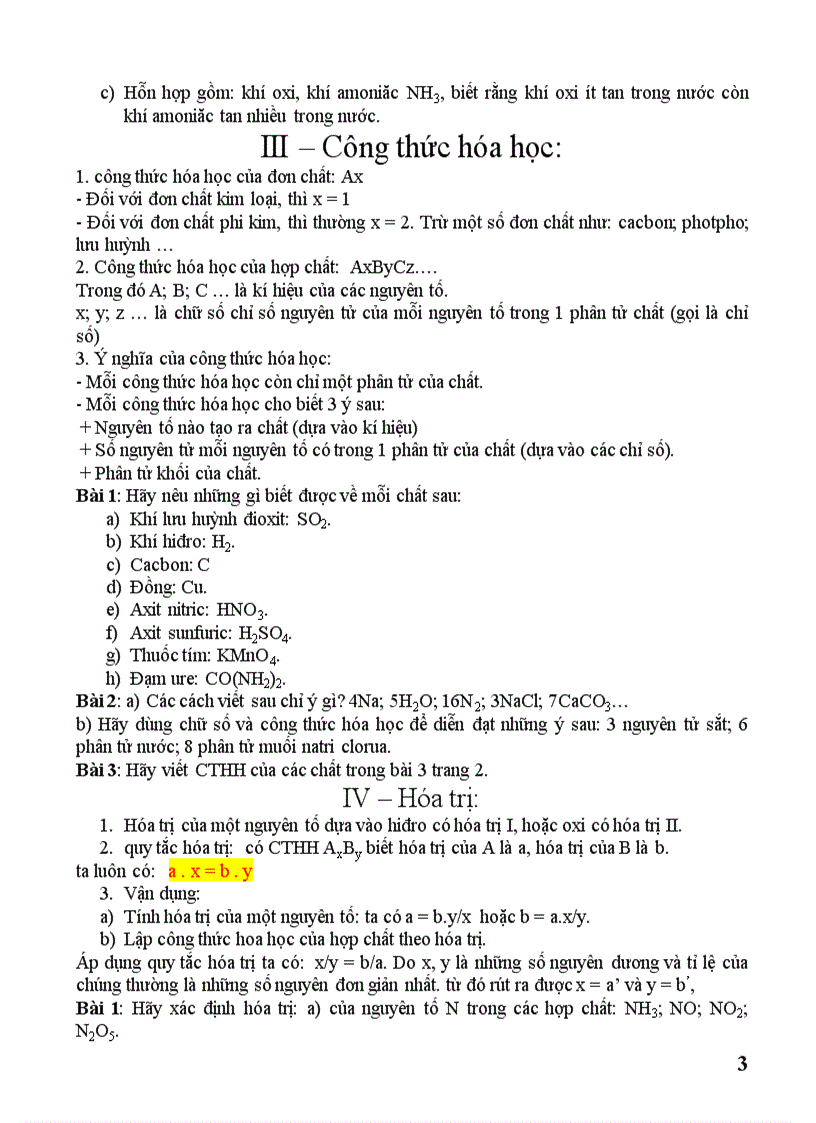 image for page Các dạng bài tập hóa học lớp 8