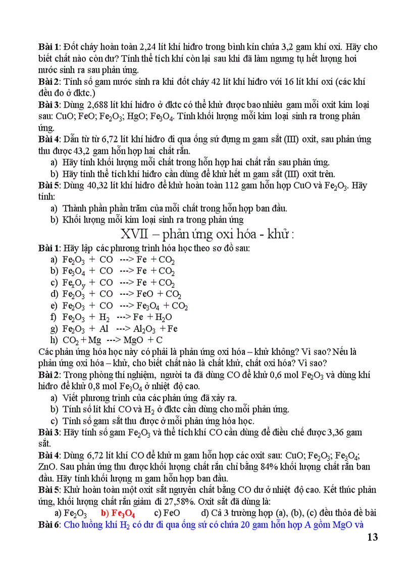 image for page Các dạng bài tập hóa học lớp 8