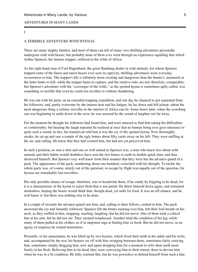 image for page Adventures in Many Lands