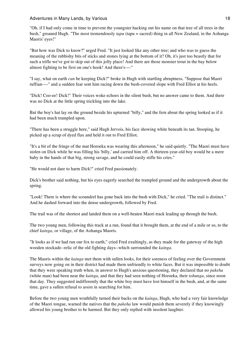 image for page Adventures in Many Lands