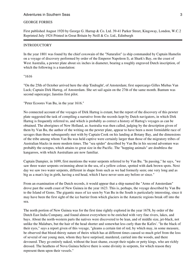 image for page Adventures in Southern Seas