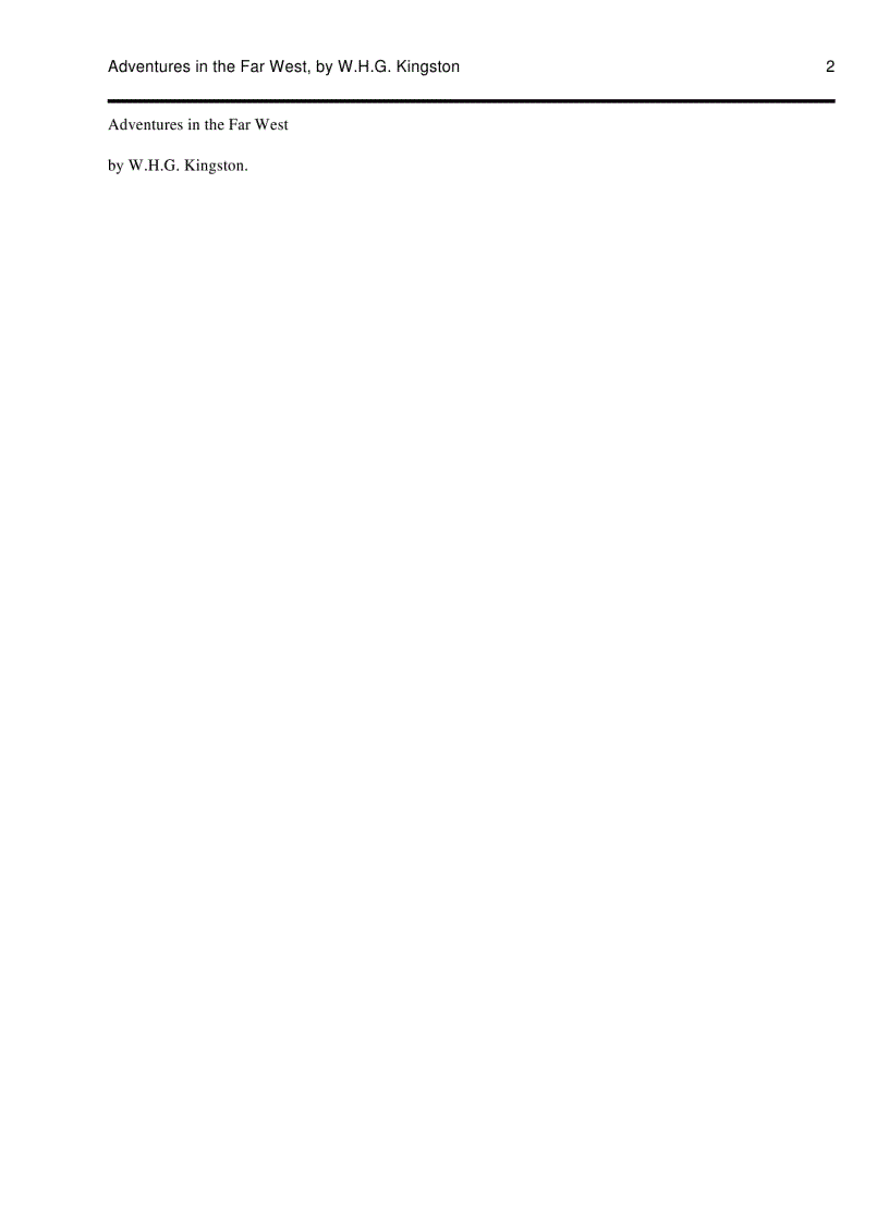 image for page Adventures in the Far West