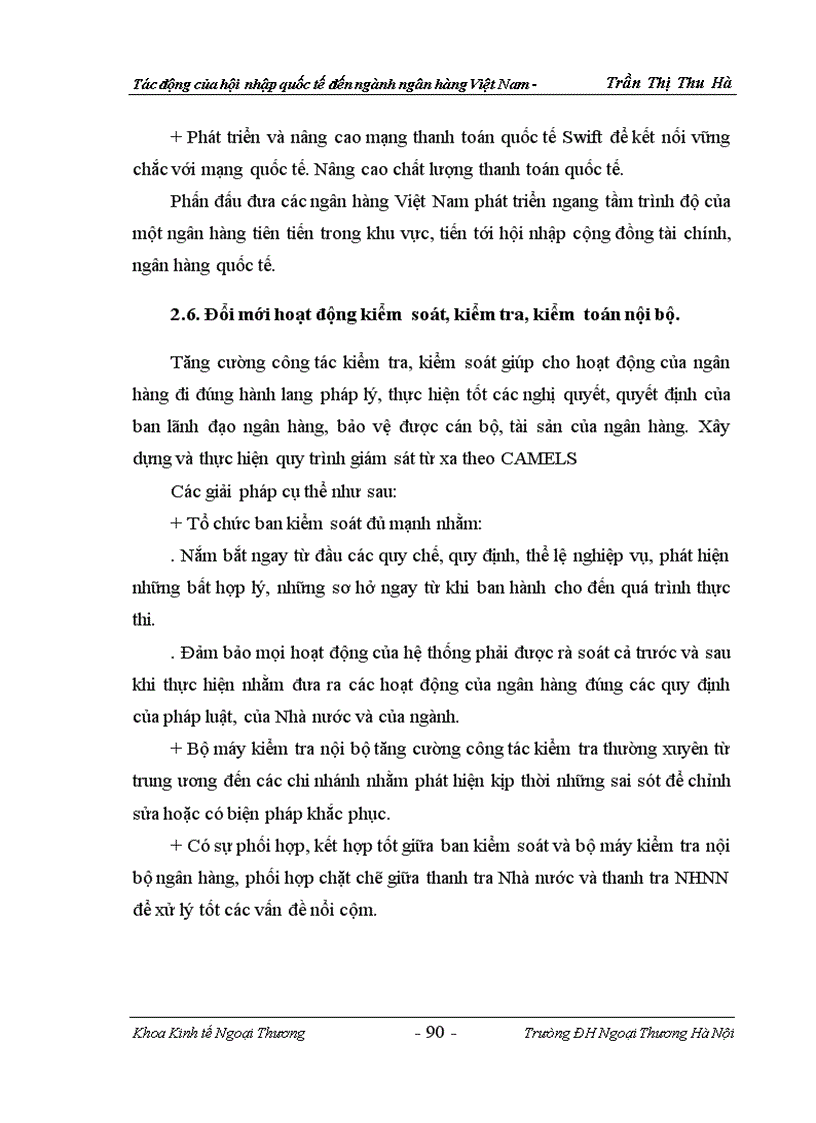 image for page Tác động của hội nhập quốc tế đến ngành ngân hàng việt nam