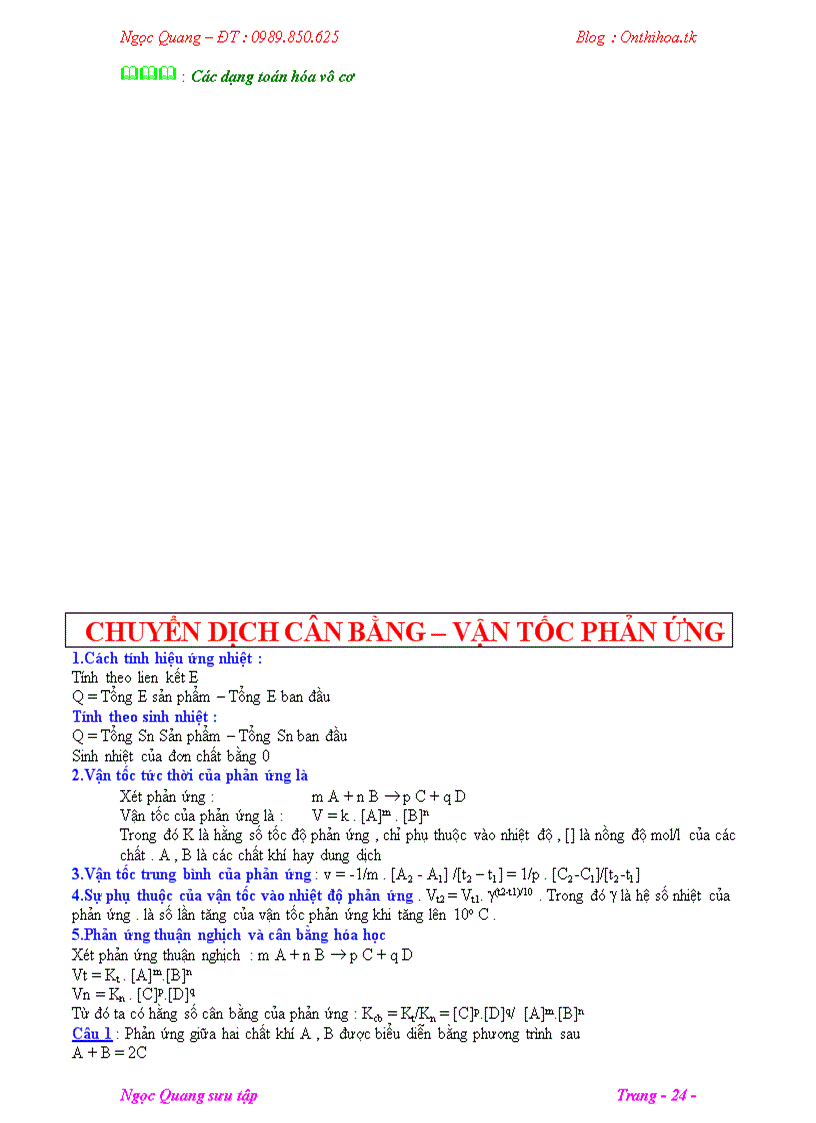 image for page Phương pháp bảo toàn khối lượng 1