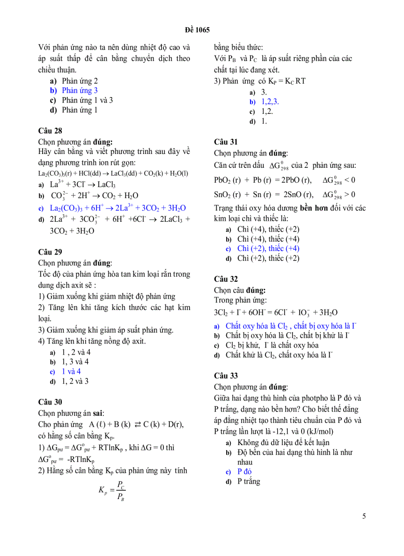 image for page Đề thi hóa đại cương b 604002 cuối học kỳ