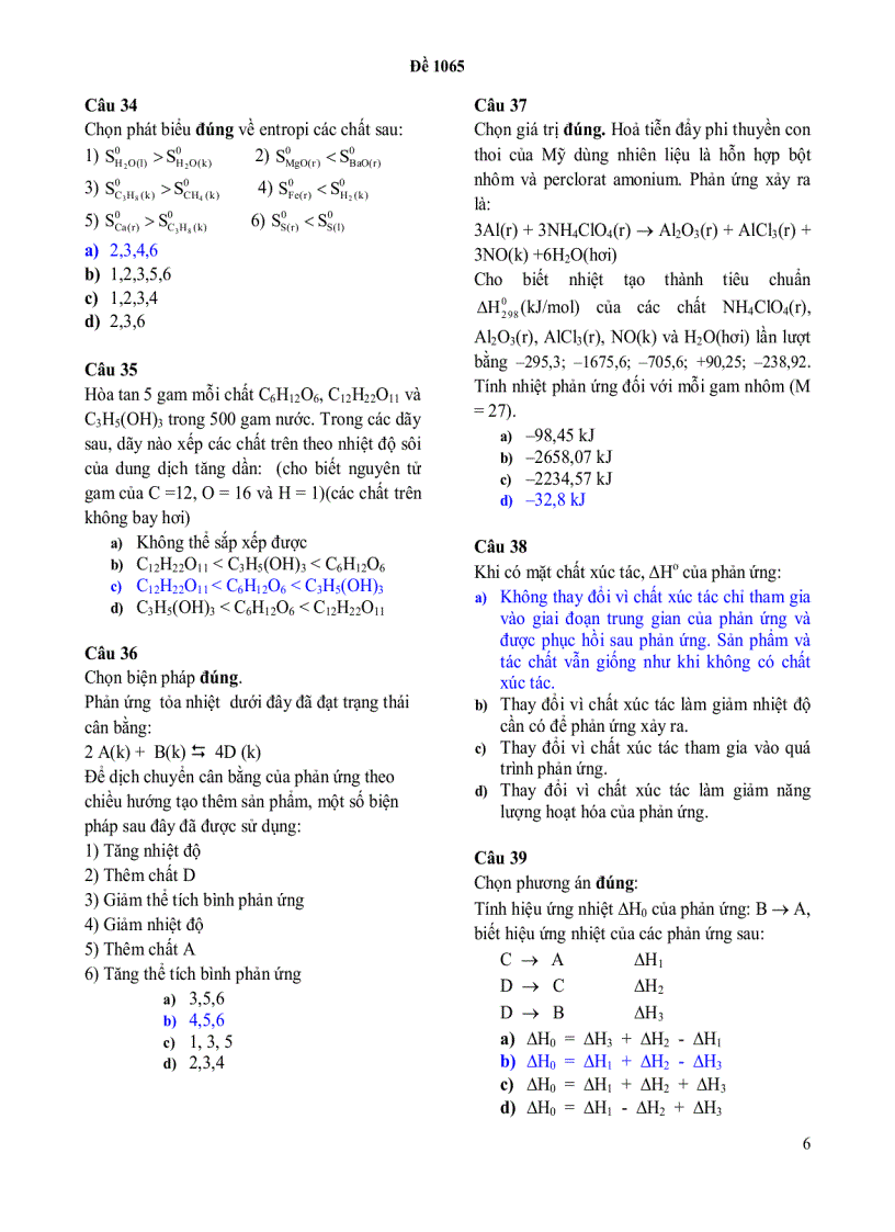 image for page Đề thi hóa đại cương b 604002 cuối học kỳ