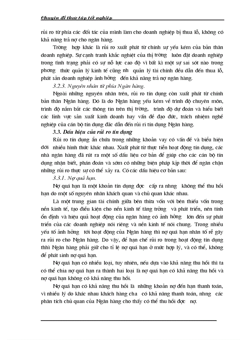 image for page Một số giải pháp hạn chế rủi ro an toàn tín dụng đối với kinh tế ngoài quốc doanh tại Ngân hàng công thương Đống Đa