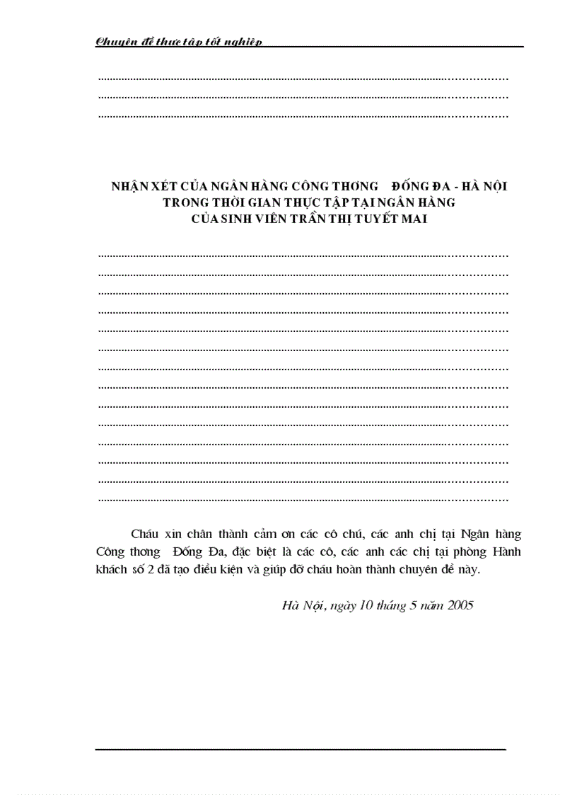 image for page Một số giải pháp hạn chế rủi ro an toàn tín dụng đối với kinh tế ngoài quốc doanh tại Ngân hàng công thương Đống Đa