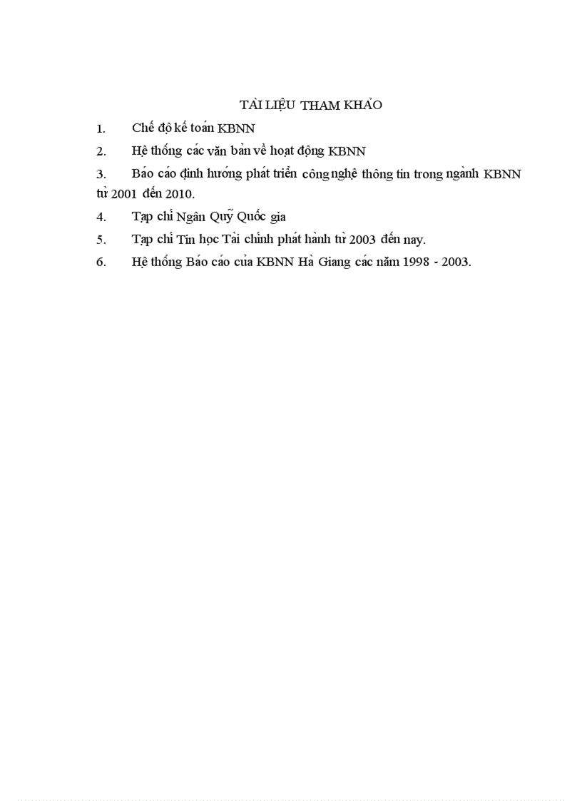 image for page Ứng dụng công nghệ thông tin trong nghiệp vụ thanh toán LKB tại KBNN Tỉnh Hà Giang