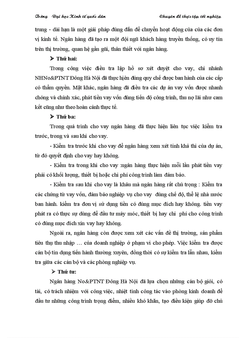 image for page Thực trạng và giải pháp đối với tín dụng trung dài hạn tại chi nhánh Ngân Hàng No PTNT Đông Hà Nội