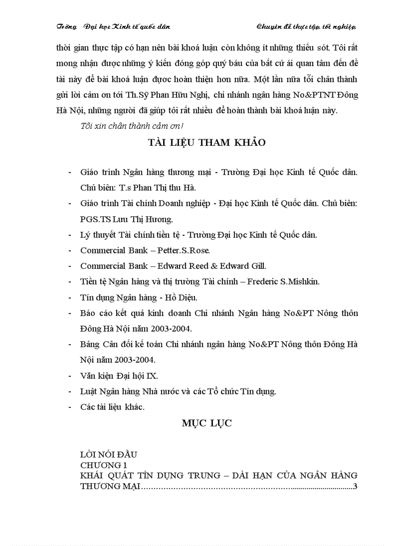 image for page Thực trạng và giải pháp đối với tín dụng trung dài hạn tại chi nhánh Ngân Hàng No PTNT Đông Hà Nội