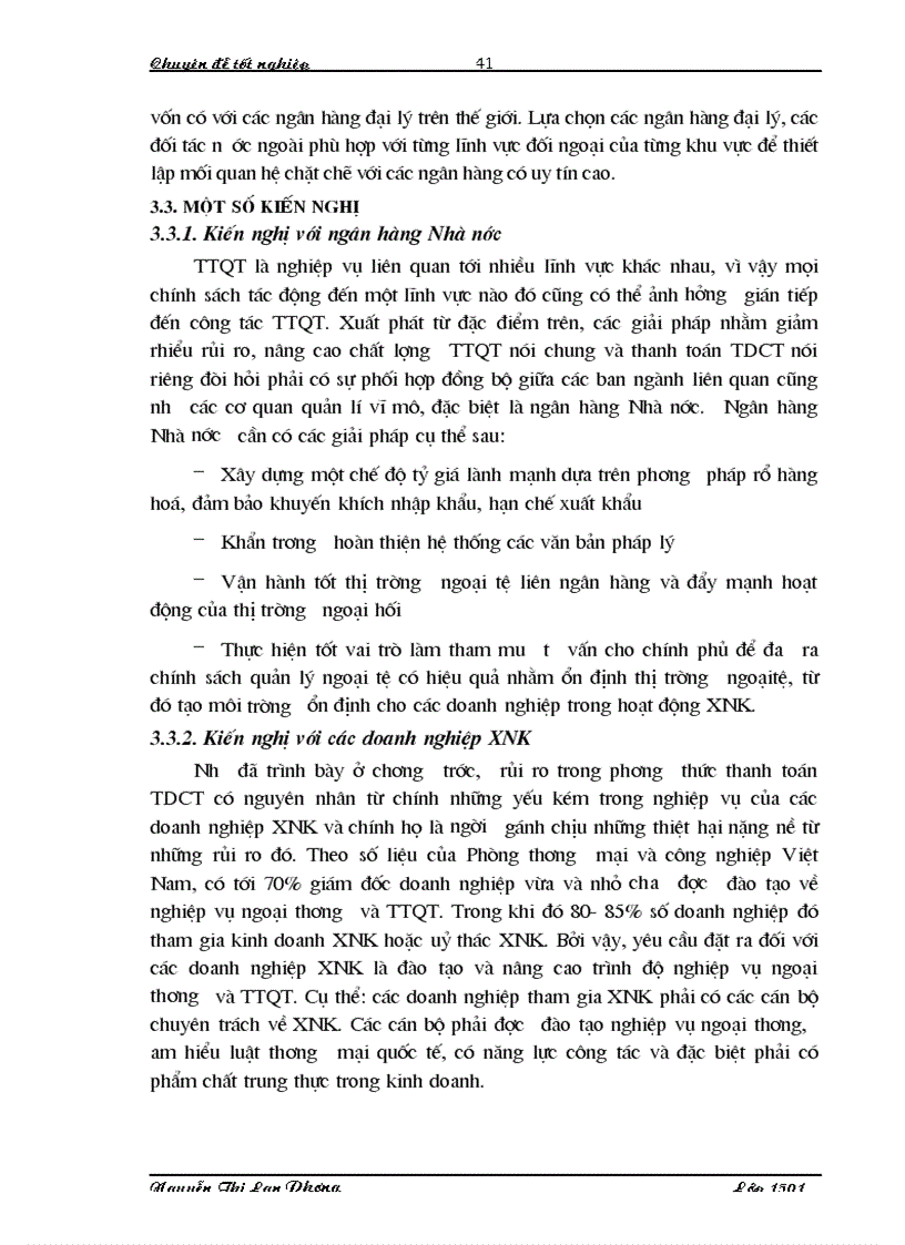 image for page Giải pháp nhằm hạn chế rủi ro trong phương thức thanh toán tín dụng chứng từ tại Ngân hàng Công thương Đống Đa