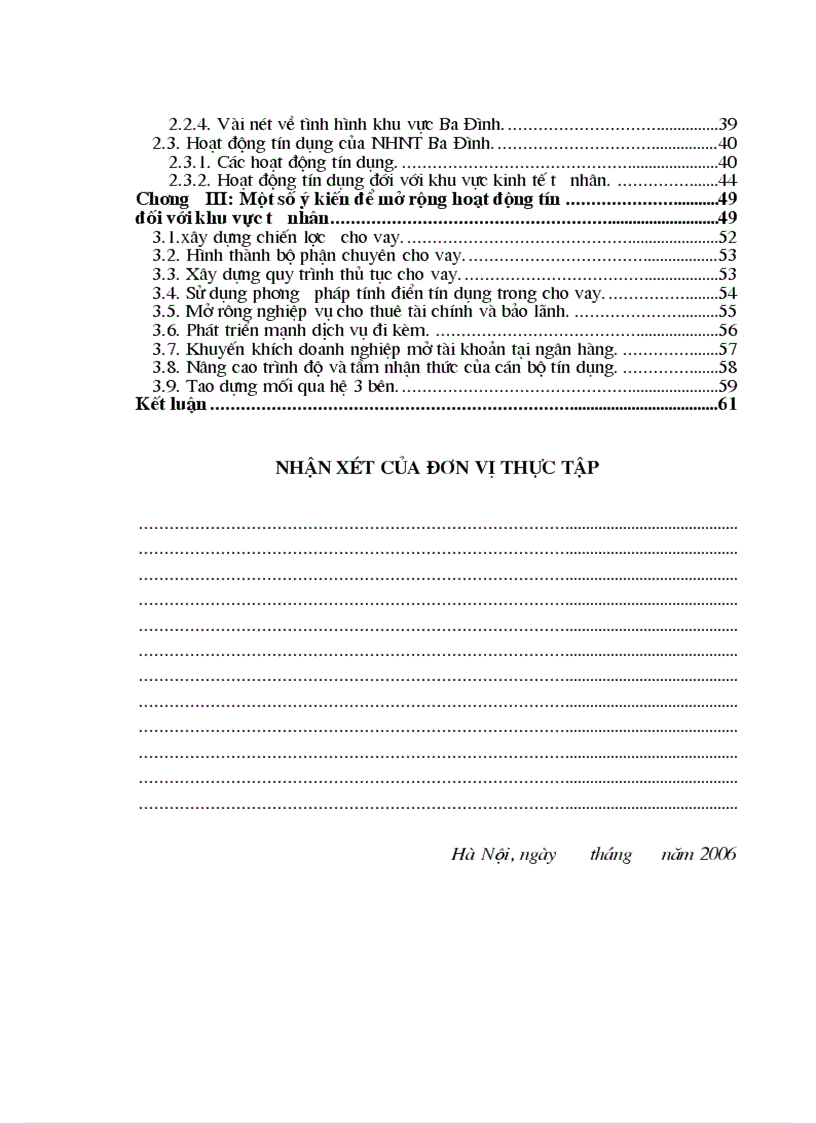 image for page Mở rộng hoạt động tín dụng đối với khu vực kinh tế tư nhân của ngân hàng ngoại thương nội chi nhánh Ba Đình