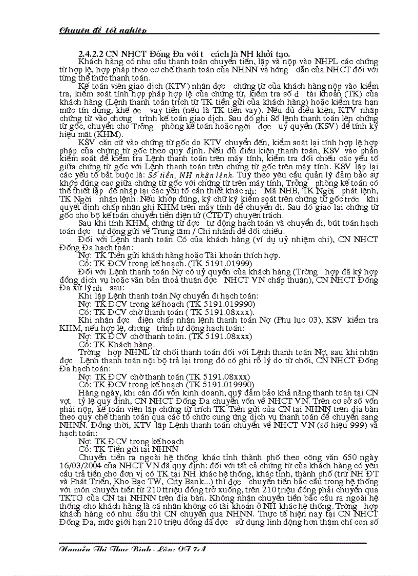 image for page Giải pháp nhằm nâng cao chất lượng công tác thanh toán chuyển tiền điện tử tại Chi nhánh Ngân hàng Công thương Đống Đa Hà Nộ