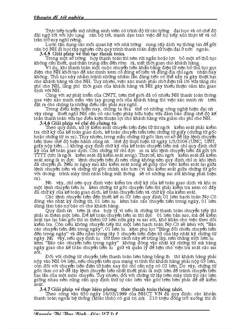 image for page Giải pháp nhằm nâng cao chất lượng công tác thanh toán chuyển tiền điện tử tại Chi nhánh Ngân hàng Công thương Đống Đa Hà Nộ