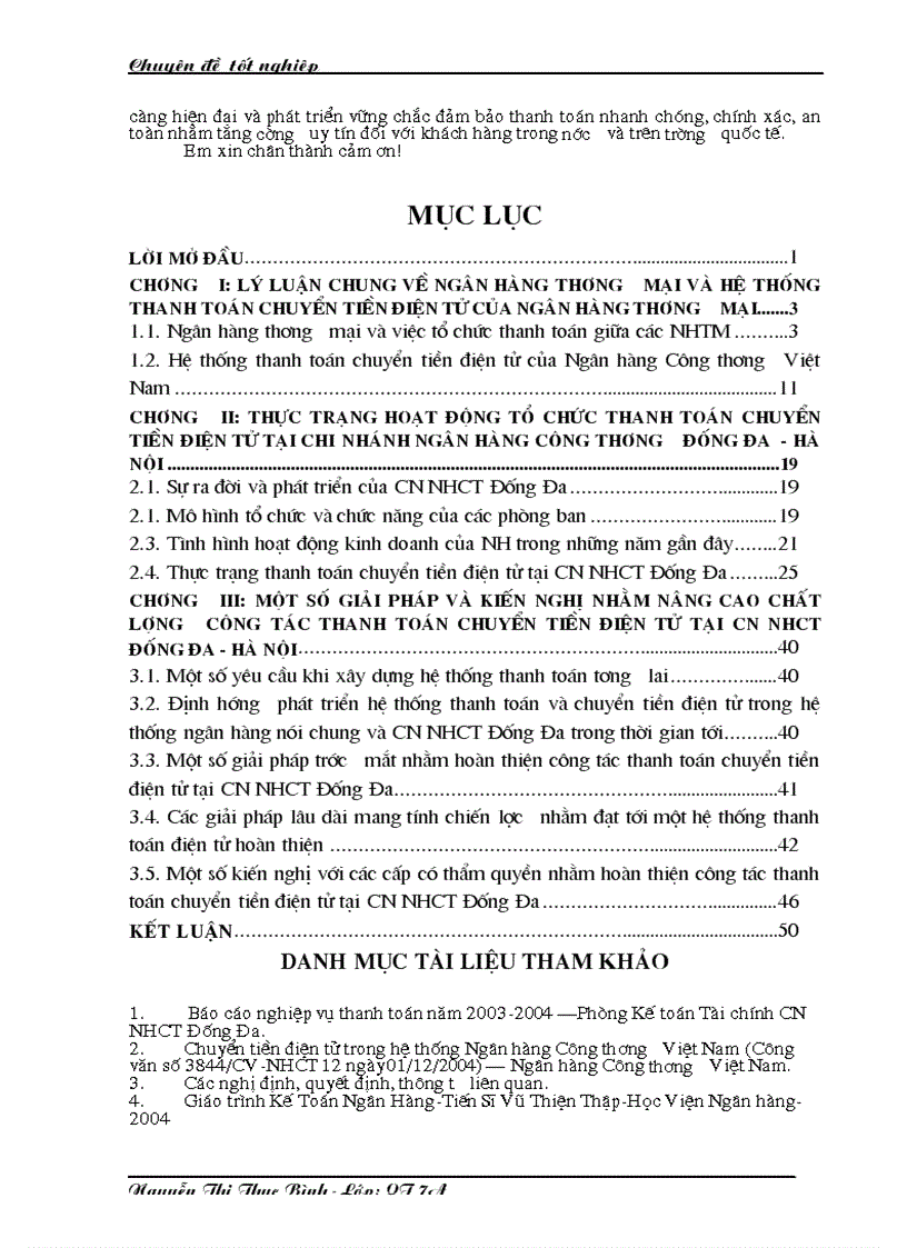 image for page Giải pháp nhằm nâng cao chất lượng công tác thanh toán chuyển tiền điện tử tại Chi nhánh Ngân hàng Công thương Đống Đa Hà Nộ