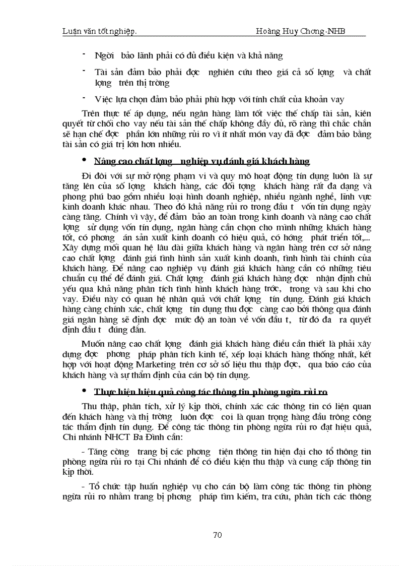 image for page Giải pháp nâng cao chất lượng tín dụng khi cho vay Doanh nghiệp Nhà nước tại Chi nhánh Ngân hàng Công thương Khu vực Ba Đình