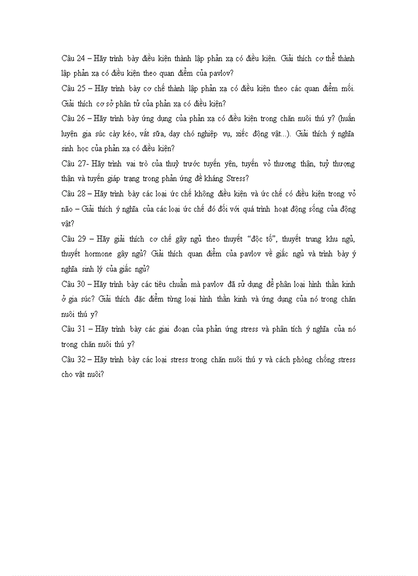 image for page Câu hỏi ôn tập SINH LÝ GIA SÚC NGÀNH CNTY