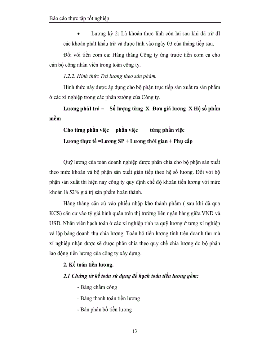 image for page Hạch toán công tác kếtoán tiền lương và các khoản trích theo lương tại công ty cổphần may thăng long