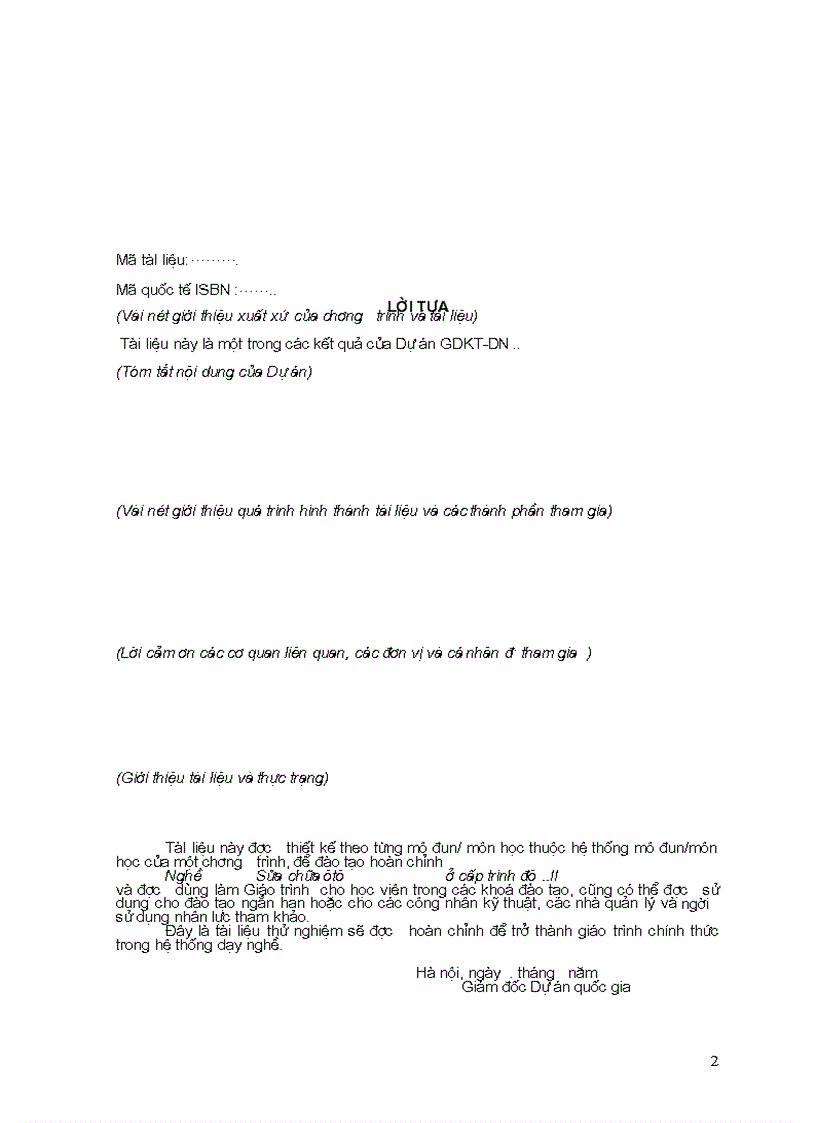 image for page Tài liệu sửa chữa và bảo dưỡng hệ thống lái