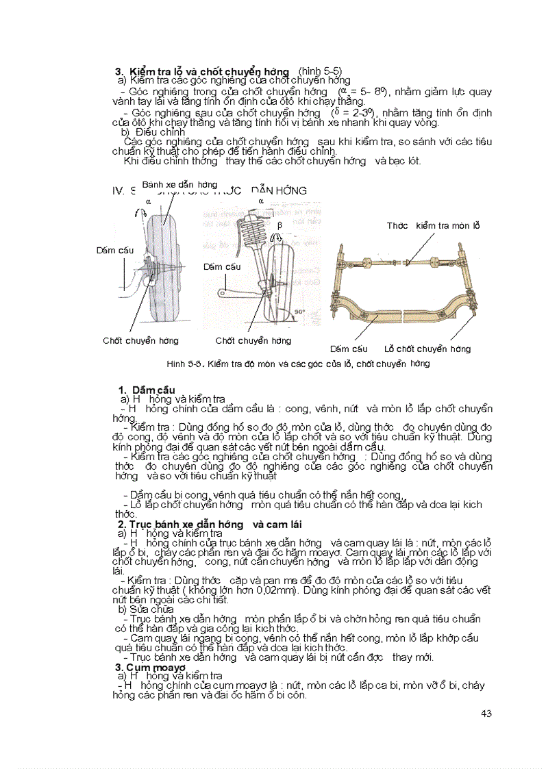 image for page Tài liệu sửa chữa và bảo dưỡng hệ thống lái