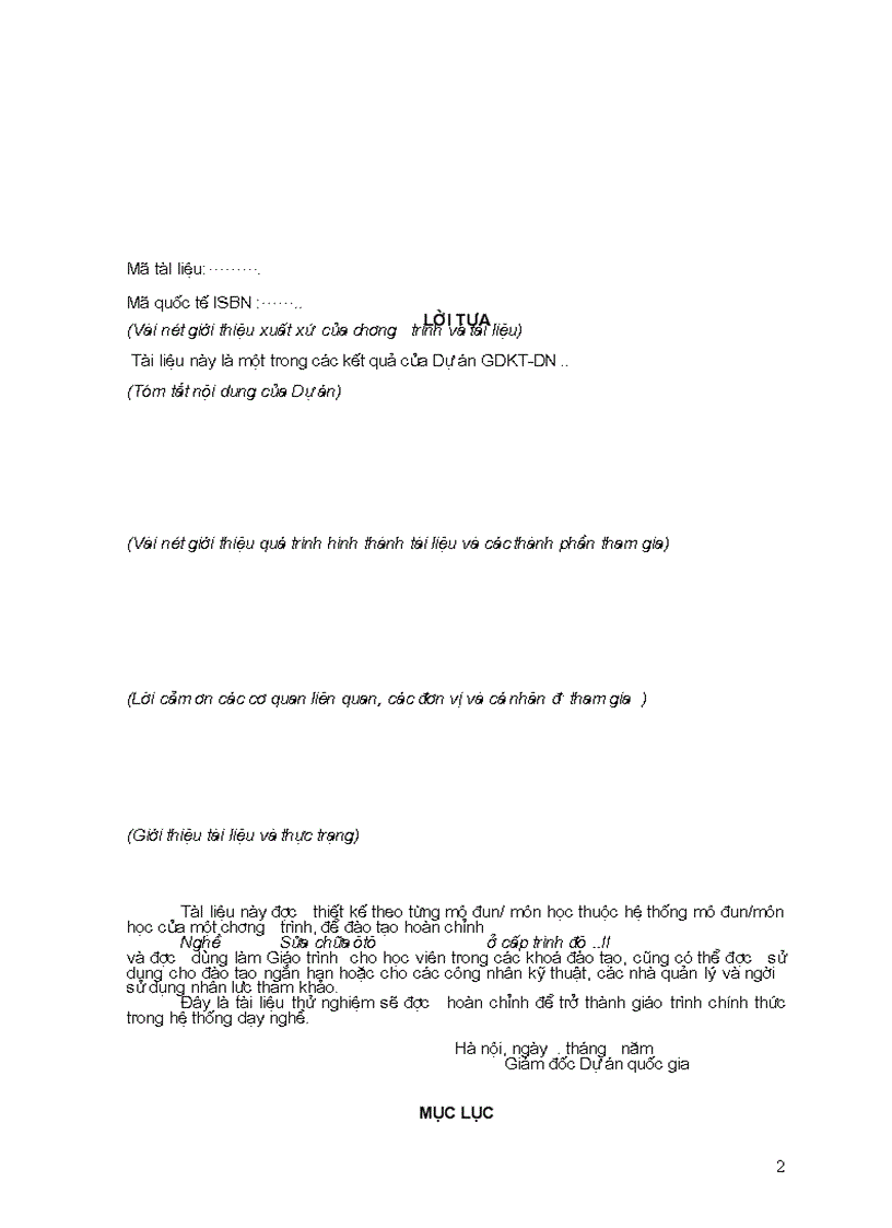 image for page Tài liệu sửa chữa pan ôtô