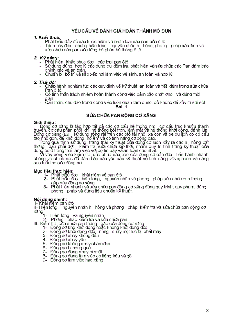 image for page Tài liệu sửa chữa pan ôtô