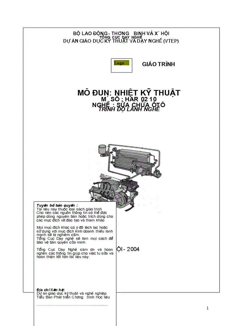 image for page Tài liệu nhiệt kỹ thuật
