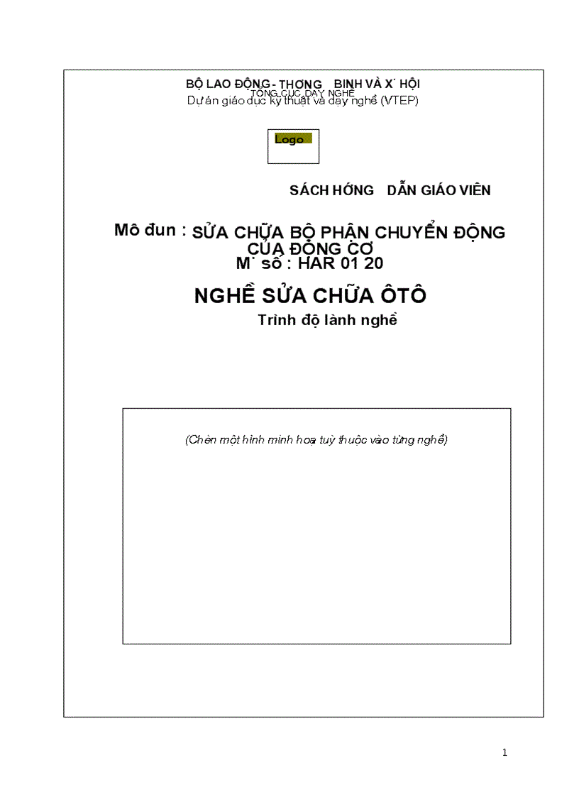 Tài liệu sửa chữa bộ phận chuyển động của động cơ