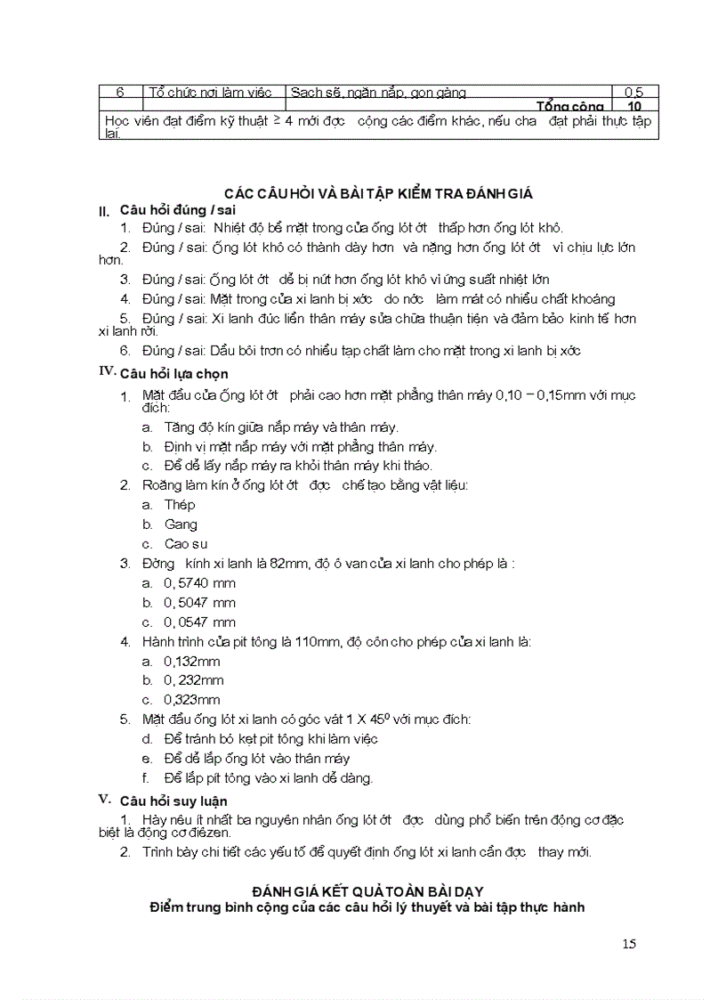 image for page Tài liệu sửa chữa bộ phận chuyển động của động cơ