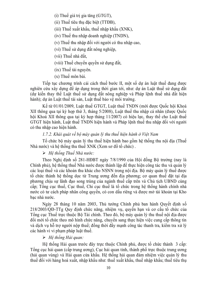 image for page Thuế và quản lý thuế nâng cao