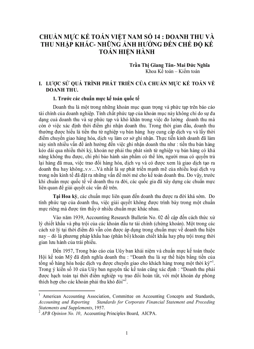 image for page Chuẩn mực kế toán việt nam số 14 Doanh thu và thu nhập khác những ảnh hưởng đến chế độ kế toán hiện hành