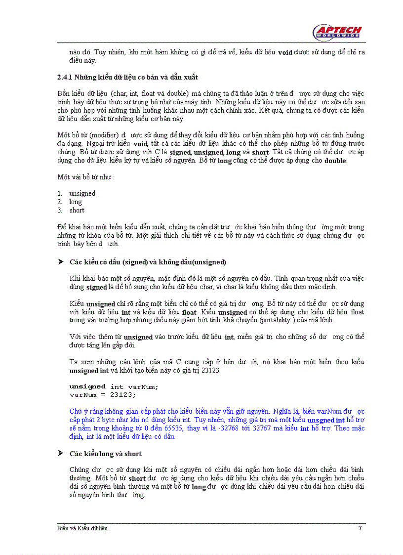 image for page Biến và Kiểu dữ liệu