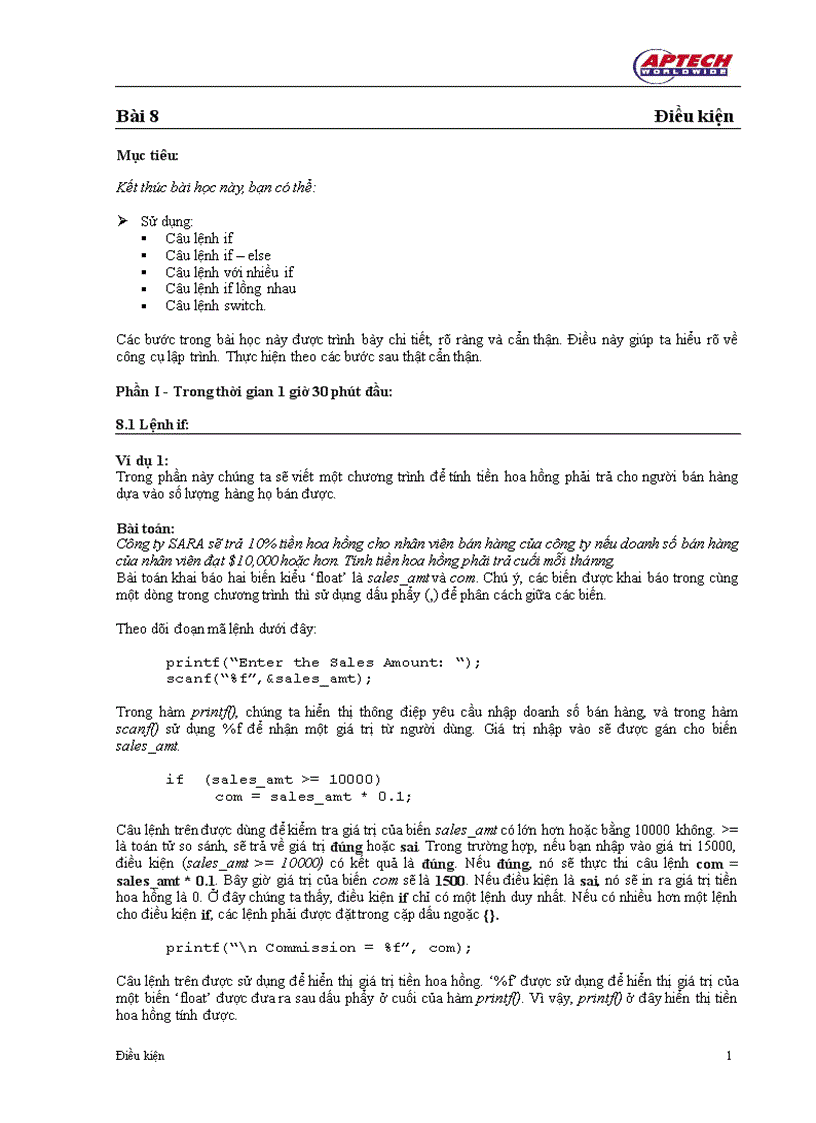 image for page Lệnh if