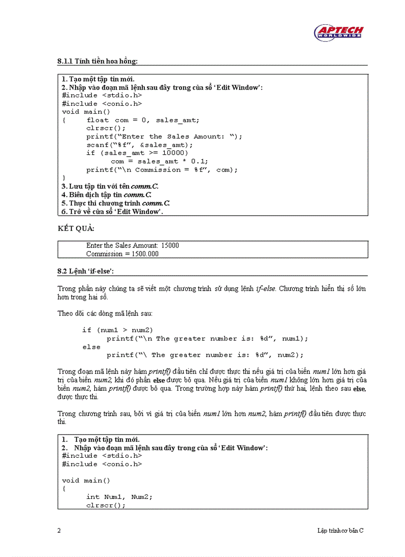 image for page Lệnh if