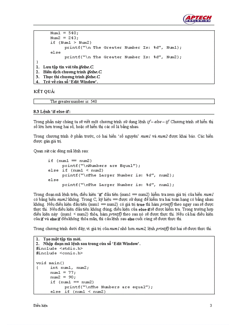 image for page Lệnh if