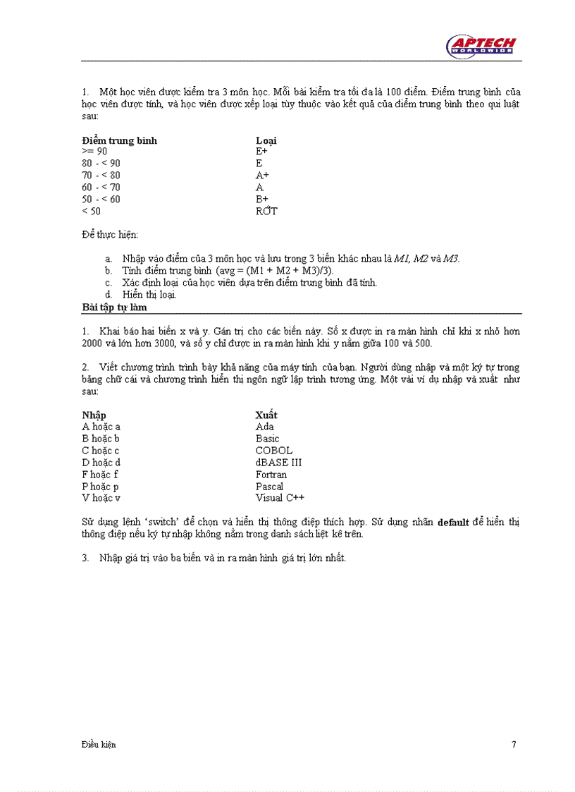 image for page Lệnh if